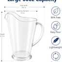 12 Pcs Plastic Pitchers 60 Ounce Large Water Pitcher beer pitcher