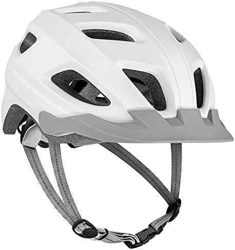 Retrospec Lennon Bike Helmet with LED Safety Light Adjustable Dial & Removable Visor