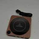 House Gem Mug Warmer - 36W Coffee Mug Warmer for Desk with Temperature Display, 2-12Hrs Auto Shut Off, Smart Candle Warmer - Ideal Coffee Gifts Accessories Keep Beverages Coffee Warmer (Wood) 