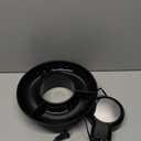 Lallisa Electric Fondue Pot Set, Chocolate Fondue Kit, Detachable Serving Trays with 4 Roasting Forks, Valentine's Day Gift Set for Date Night House Warming Melting Parties(Black)