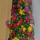 Artificial Hanging Flowers for Outdoors, 4PCS UV Resistant Artificial Outdoor Flowers, Silk Flowers for Outside Patio Porch Front Yard Window Garden Indoor Decor(Spring Color,4PCS)