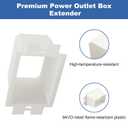 30PCS BE1-2 Electrical Outlet Box Extenders with 60 Screws, 1-Gang Box Extender, Single Gang Box Extender 1 Gang Power Switch Receptacles Accessories