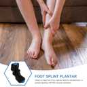 Healifty Breathable Foot Splint Adjustable Plantar Fasciitis Night Brace for Foot Drop Pain Relief and Ankle Support in Muscle Rehabilitation 12.59X4.52X1.57In (Blue)