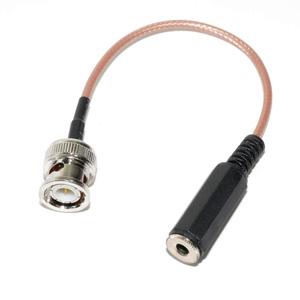 3.5mm External Antenna Plug to BNC Adapter for shortwave Radio Receiver Eton Grundig 750 Tecsun s2000 Uniden Radioshack Scanner RG-316