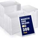 300ct Magnetic Card Holder 35pt Hard Plastic Trading Card Protectors U-V Protection Magnetic Display Case for Baseball Sports
