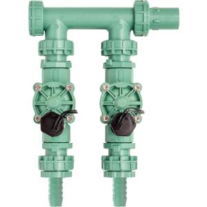 Orbit Sprinkler Valve Manifold System - Two Valves, Tri-Lingual (3 Pack)
