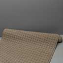 DEXI Front Entryway Door Mat Non Slip 24x36, Washable Entry Way Mats Inside Entrance Low Profile, Welcome Doormat Dirt Trapper for House Floor Home Porter Hall Backdoor Area, Light Taupe