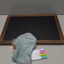 Magnetic Chalkboard 12'' x 16'' Hanging Framed Wall Chalkboard, Wood Frame Board Sign Blackboard for Kids, Home, Office, Restaurant