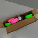 Perco Lite 1 Line Price Gun Kit - Includes 2 Rolls Each of Yellow, Fluorescent Green & Fluorescent Pink Labels, 1 Roll of White Labels (Preloaded), 1 Scraper, 2 Ink Rollers (1 Preloaded) & 1 Gun Clip