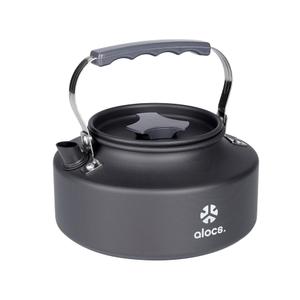 Alocs 1L Kettle Teapot, Portable Camping Coffee Pot, Hard-Anodized Aluminum Camping Kettle, Lightweight Backpacking Kettle for Campfire, Gas Stoves, Hiking, Picnic and Survival Gear