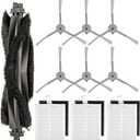 (10 Pack) L60 L50 Replacement Parts Compatible with eufy L60, L60 Hybrid, L60 SES, L50 SES, L50 Series Robot Vacuum, Accessories Kit, 1 Roller Brush, 3 HEPA Filters & Foam Filters, 6 Side Brushes