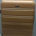 Rockland Melbourne Hardside 2 Piece Expandable Spinner Wheel Luggage Set, (20"/28"), Brown