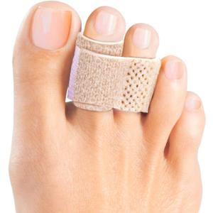 Welnove 6Pcs Hammer Toe Straightener, Hammer Toe Splints, Toe Cushioned Bandages for Correcting Hammer Toes, Broken Toes, Crooked Toes & Overlapping Toes (6 Count (Pack of 1))