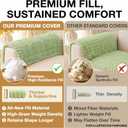 hyha Couch Covers for Dogs Washable, Non Slip Plush Dog Sofa Protectors, Fuzzy Pet Couch Covers for 3 Cushion Sofa Pet Friendly (Green, 27.6" x 88")