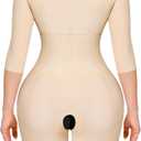 LANCS Shapewear for Women Tummy Control Fajas Colombianas Body Shaper Waist Trainer Post Surgery Compression Garment (Beige, M)