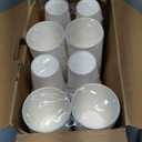 RACETOP 500 pack Disposable Coffee Cups 12 oz, Paper Cups 12 oz, Hot Cups, Ideal for Hot Drinks, Coffee(white)