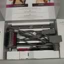 Shark Flex Fusion Hair Straightener & Powerful Hair Dryer with Fusion Hair Brush, Air Styler with Auto-Wrap Hair Curlers, Concentrator, & Frizz Fighter, Metallic Mist, HD651S