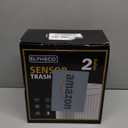 ELPHECO Automatic Motion Sensor Can - 2 Gallon Slimline for Bathroom, Bedroom, Kitchen, Office - White with Gold Trim