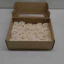 MACTING 60PCS Artificial Rose Flowers Real Touch Fake Flowers with Stem Foam Roses for DIY Weedding Bouquet Table Centerpieces Party Baby Shower Home Spring Mothers Day Decorations(Cream)