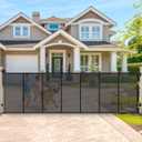 200" Retractable Baby Gates Extra Wide Dog Gates for Doorways, 48" Extra Tall Pet Gate Retractable Dog Gate, Long Baby Gate Retractable Fence Outdoor, Driveway Gate Retractable Garage Gate, Black