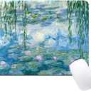 Dynippy Mouse Pad [56% Larger] Gaming Mouse Pads Non-Slip Rubber Base Mousepad Rectangular Mouse Mat for Desktop Computer Laptop Gaming Office & Home 11.8x9.8x0.12 inches - Monet Water Lilies