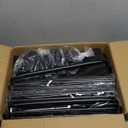 SORCEDAS Portable Wardrobe Closet Storage Organizer Metal Hanging Rack Non-Woven Fabric 34 Inch Black