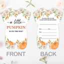Fall Pumpkin Baby Shower Invitations Floral a Little Pumpkin Is on the Way Baby Shower Invitations Set of 20 Invites with Envelopes