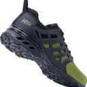 Men's Trail Running Shoes Fashion Hiking Walking Sneaker Lightweight Tennis Cross Training Shoes Size 7-12 (11, Blackgreen)