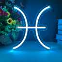 The Zodiac Horoscope Neon Sign, Pisces LED Neon Signs for Wall Decor, Astrology Zodiac Horoscope Neon Lights Beautiful Spiritual, Birthday Party, Home Kids Room Decor Pisces