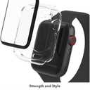 ZAGG Invisbleshield Glass Fusion 360 Screen Protector for Apple Watch Series 7 and Series 8, (45mm) - Engineered Hybrid Glass - Clear