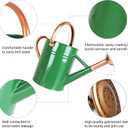 1 Gallon Metal Watering Can for Outdoor Garden, Plant & Flower Watering Pot for Gardening Bonsai Water Bucket with Sprinkler Head