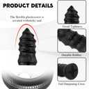 3 x Tyre Repair Nail Kits for Motorcycle Car Scooter, 100PCS | Rubber Tubeless Tire Puncture Repair Tool Set, Glue Repair Tire Film Nail, Easy Install Repair Kit, Universal Fit