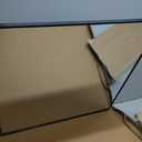 Bathroom Vanity Mirror for Wall, 30x20 Matte Black Bathroom Mirror, Shatterproof Tempered Glass Rectangle Wall Mounted Bathroom Mirrors for Over Sink, Bedroom, Living Room, Entryway