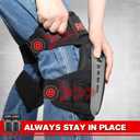 REXBETI Knee Pads for Work, Construction Knee Pads for Men, Heavy Duty Comfortable Anti-slip Foam Gel for Gardening Flooring and Cleaning, Strong Stretchable Straps, Gray