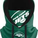 NFL Team Logo Team Color Drawstring Winter Cap Hooded Gaiter Balaclava Face Cover (One Size)