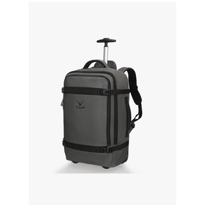 Hynes Eagle Rolling Backpack 42L Backpack with Wheels Airline Approved Carry on Luggage Laptop Travel Suitcase Bag for Women Men Dark Grey