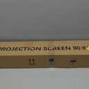 Portable Projector Screen with Stand, Outdoor Movie Screen, 80 Inch 16:9, Light-Weight, Mobile and Compact, Easy Setup and Carrying, Projection Screen with 1.2 Gain Glass Fiber, Idea for Home Cinema.