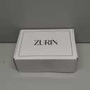 ZURIN Women's Rhinestone Bow Heels Square Toe Clear Heeled Sandals Slingback High Heels Dress Party Evening Prom Crystal Shoes (8, Champagne Gold Pu)