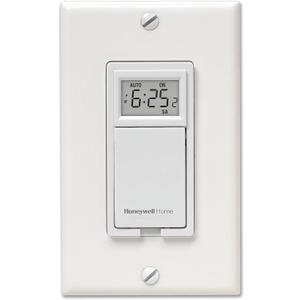 Honeywell Home RPLS730B1000/U RPLS730B1000 7-Day Programmable Light Switch Timer, White