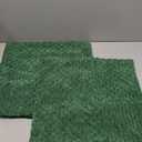 Kevin Textile Pack of 2 Corduroy Decorative Throw Pillow Covers 18x18 Inch Soft Boho Striped Pillow Covers Modern Farmhouse Home Decor for Sofa Living Room Couch Bed Dark Green