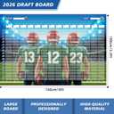 Football Draft Board 2026 – 5 ft x 3.3 ft for 14 Teams & 20 Rounds, 60" x 60"