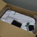 Large Turtle Tank Kit (Tank+Lamp+Filter), Acrylic Turtle Tank Starter Kit with Heightened and Curved Fences, Bottom Drainage, Multi-Function Areas