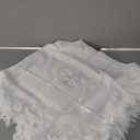 Booulfi Baby Blanket & Swaddle - Infant Receiving Blanket with Tassels for Newborns, Girls & Boys Gift (one size, 501043-white)