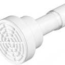 AIZESI White Spring Tension Rod No Drilling 28-48Inch,Shower Curtain Rod Non-Slip,Adjusatable Tension Rod For Windows Durable Shower Rod,Bathroom Shower Rod Non-Rust
