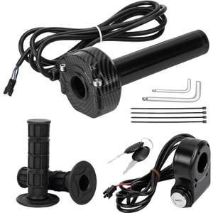 Q20 Full Twist Throttle with Rolling Bearing, Ebike Throttle Grip Cable Kit Compatible with Q20 Electric Dirt Bike, Standard