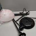 Globe Electric 67135 72" Torchiere Floor Lamp and Adjustable Reading Light, Matte Black, Frosted Shade, Dual Rotary Switch, 3-Step Dimming, Modern Lighting for Living Room or Office