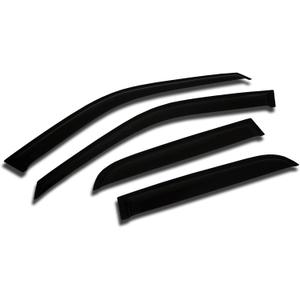 Outside Mount Car Window Rain Guards Compatible with Infiniti QX60 2013-2016 | Tape-On | Rain Shields Window Visor Window Deflectors | Dark Smoke, 4 Pcs Set, WV2M-809