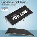 15.4" L x 32" W Threshold Ramp for Doorways, Portable, Anti-Slip Ramps for Wheelchairs for Home, 700 LBS Load Capacity, Aluminum Door Ramp and Curb Ramp for Scooters, Power Chairs, Walkers