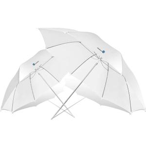LimoStudio [2 Pack] 33 inch Diameter White Umbrella for Photography Video Studio, Lighting Reflector, Light Diffuser Control and Modifier for Delicate, Subtle Soft Light, AGG124-A