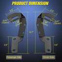 Nilight Ditch Light Brackets Hood Hinges Mount Bracket Kit for Auxiliary Offroad LED Pods Work Lighting Compatible with Toyota 4Runner 2009-2023 Tundra 2007-2021